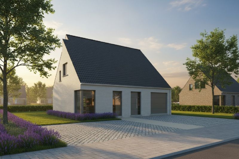Nieuw te bouwen alleenstaande woning te Moorslede. Nieuw te bouwen alleenstaande woning te Moorslede.